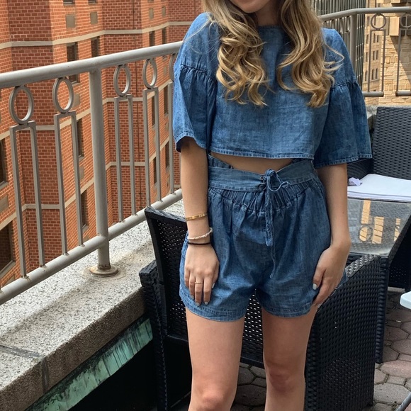 Ladder Back Denim Top BCBG Generation - Picture 6 of 8